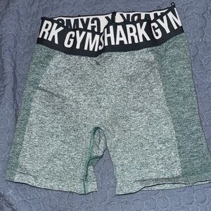 Gymshark Heathered Green Athletic Shorts